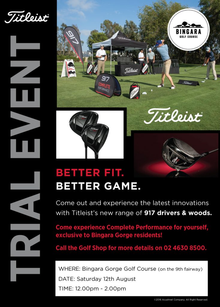 Titleist Demo Day Bingara Living at Bingara Communities at